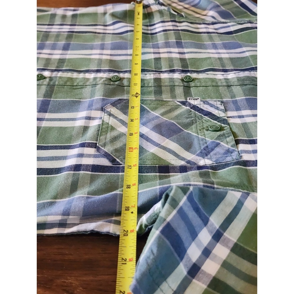 Levi's Mens Shirt, Size S, Green Plaid, Button Down, Short Sleeve, Cotton - Picture 5 of 7